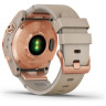 Часы GARMIN FENIX 7S – SAPPHIRE SOLAR EDITION ROSE GOLD TITANIUM WITH LIMESTONE LEATHER BAND 11376